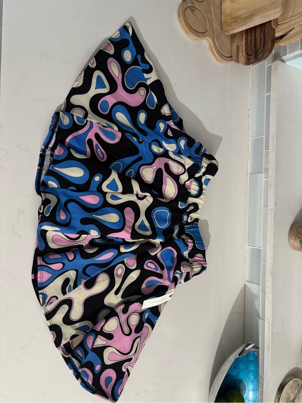 Anthropologie Black, Blue & Pink years of ours skirt